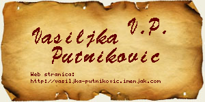 Vasiljka Putniković vizit kartica